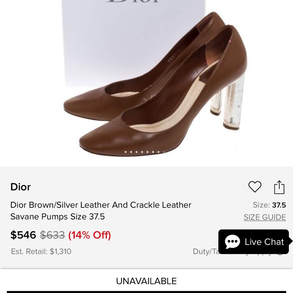 ⛔️ SOLD ⛔️Authentic DIOR Heels. Worn Once. Size EUR40 - Picture 16 of 16